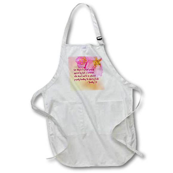 Apron - Bible - Give diligence to present yourself approved by God... Alexis Design - Religion Bible Verses