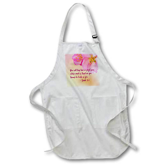Apron - Bible - You will keep him in perfect peace, whose mind is stayed... Alexis Design - Religion Bible Verses