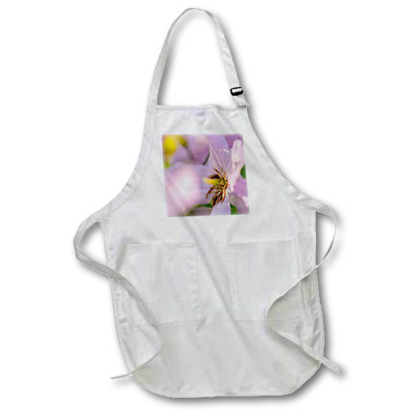 Apron - Floral abstract art of purple flower. Central part and petals Alexis Photography - Flowers