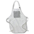 Apron - Image of Black And White Diagonal Stripes In Tight Pattern lens Art by Florene - Black White And Text