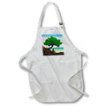 Apron - Image of My Peaceful Place With Man On Beach Under Big Tree lens Art by Florene - Summer Activities With Text