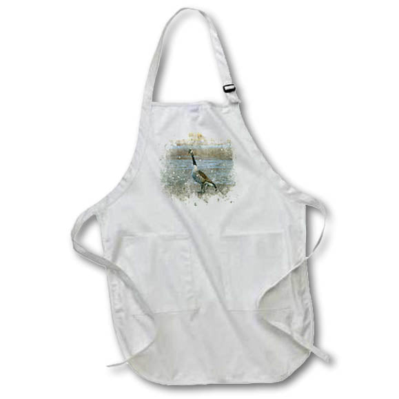Apron - Canadian Goose Image Of Watercolor Image Of Watercolors