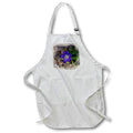 Apron - Pretty Blue Watercolor Flower Image Of Watercolors