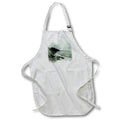 Apron - Cloudy Seaside Beach Image Of Watercolor Image Of Watercolors