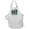 Apron - Pretty Image Of Watercolor Pink and Red Calla Lily Flowers Image Of Watercolors