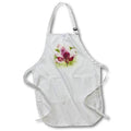 Apron - Pretty Image of Watercolor Pink and Purple Flower Image Of Watercolors