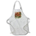 Apron - Image of Watercolor Field Of Red Poppy Flowers Image Of Watercolors