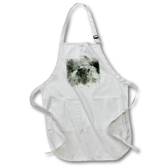 Apron - Rocky Waterfall Image Of Watercolor Image Of Watercolors
