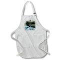 Apron - Rocky White Water River Image Of Watercolor Image Of Watercolors