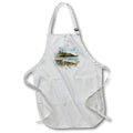 Apron - Pretty House With Light House Seaside Image Of Watercolor Image Of Watercolors