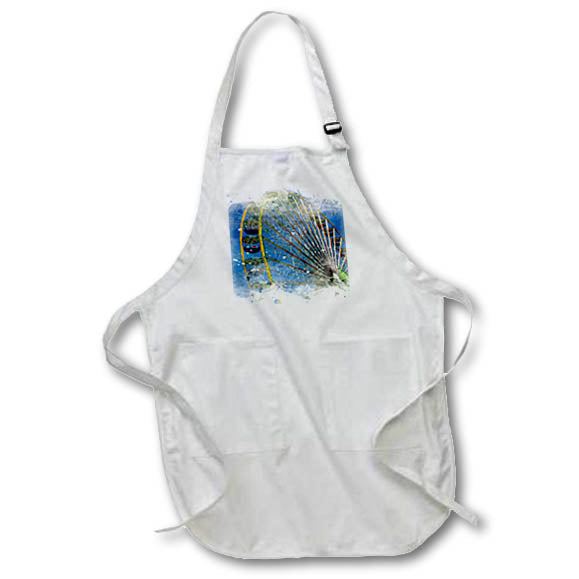 Apron - Ferris Wheel Image Of Watercolor Image Of Watercolors