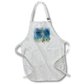 Apron - White Ferris Wheel Image Of Watercolor In France Image Of Watercolors