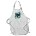 Apron - Pretty Green Image Of Watercolor Cactus Image Of Watercolors
