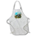 Apron - Pretty Fall Mountain Scene Image Of Watercolor Image Of Watercolors