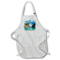 Apron - Image Of Watercolor Snowy Mountains and Lake Scene Image Of Watercolors