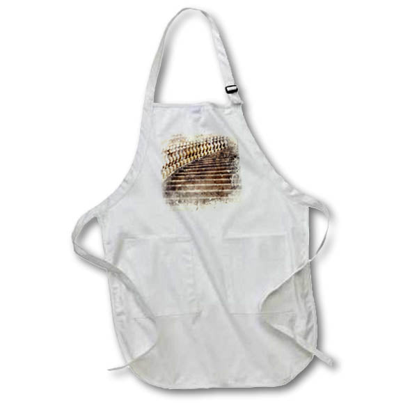 Apron - Image Of Watercolor Curved Staircase Image Of Watercolors