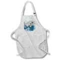 Apron - Image Of Watercolor Seagull Flying Through A Blue Cloudy Sky Image Of Watercolors