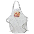 Apron - Pretty Peach Color Image Of Watercolor Flowers Image Of Watercolors