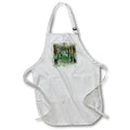 Apron - Green Ocean Under The Pier Image Of Watercolor Image Of Watercolors