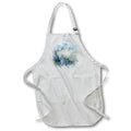 Apron - Cloudy Snowy Mountain Range Image Of Watercolor Image Of Watercolors