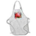 Apron - Close Up Of A Pretty Red Poppy Image Of Watercolor Image Of Watercolors