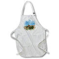 Apron - Image Of Watercolor Castle Image Of Watercolors