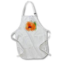 Apron - Pretty Orange Poppy Flowers Image Of Watercolor Image Of Watercolors