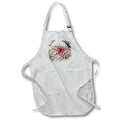 Apron - Soft Pink and Purple Edged Dahlia Flower Image Of Watercolor Image Of Watercolors