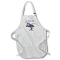 Apron - Cute Fun Shark Waiter Serving Bloody Marys and lady fingers Beach Pun Funny