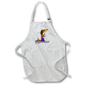 Apron - Cute Fun Dachshund Dog Diver in Polka Dot Swim Trunks on Diving Board Sports and Hobbies