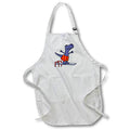 Apron - Cute Fun T-rex Dinosaur Diver in Polka Dot Swim Trunks on Diving Board Sports and Hobbies