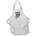 Apron - Funny Cute Green Martian Alien says People Scare Me Outer Space Funny