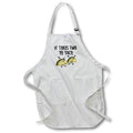Apron - Funny Cute Dancing Tacos say it takes two to Taco Pun Cartoon Funny