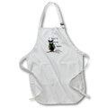 Apron - Image of Jeweled Owl Says I Dont Give A Hoot lens Art by Florene - More Humor