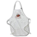 Apron - Image of Turkey Saying He Has to Make His Own Gravy lens Art by Florene - Thanksgiving With Text