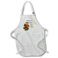 Apron - Image of Woman Holding Dead Turkey Who Says Woman Cant Hunt lens Art by Florene - Thanksgiving With Text