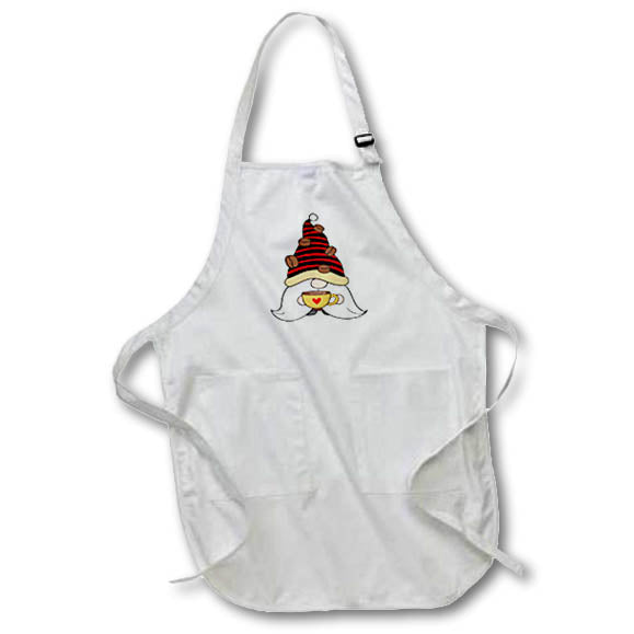 Apron - Coffee Bean Hat Coffee Drinking Gnome, 3dramm AmansMall Mythical Creatures – Gnomes