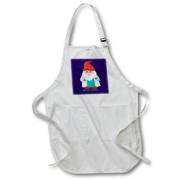 Apron - White Haired Doctor Gnome Medical Professional, 3dramm AmansMall Mythical Creatures - Gnomes