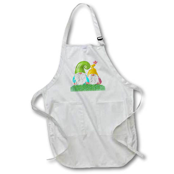 Apron - Gnome Couple Standing in the Grass, 3dramm AmansMall Mythical Creatures - Gnomes