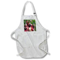 Apron - Garden Gnomes in Yard Fall Red Brown Leaves, 3dramm AmansMall Mythical Creatures - Gnomes