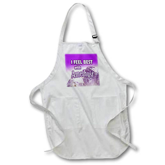 Apron - Image of Words I Feel Best With Amethyst – New Age
