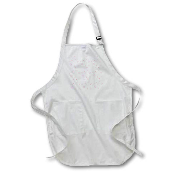 Apron - Abstract pattern of round shapes made of dots. Pink, purple colors Alexis Design - Pattern Abstract