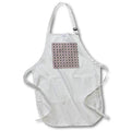 Apron - Traditional African pattern of triangles of dark brown color Alexis Design - Pattern African