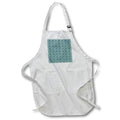 Apron - Traditional African pattern of triangles of turquoise, white colors Alexis Design - Pattern African