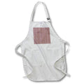 Apron - Traditional African pattern of triangles, dots, lines, of brown color Alexis Design - Pattern African