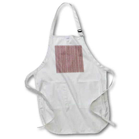 Apron - Traditional African pattern of triangles, dots, lines, of brown color Alexis Design - Pattern African
