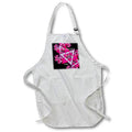Apron - Image of Happy Chanukah Bubbe With Pink Magen Davids And Year lens Art by Florene - Chanukah 2021 Or 5782