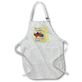 Apron - Image of Happy Chanukah Brother And Family With Blue Dreidels lens Art by Florene - Chanukah 2021 Or 5782