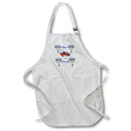 Apron - Image of Four Black Menorahs And Blue Dreidels Say Happy Chanukah lens Art by Florene - Chanukah 2021 Or 5782