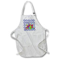 Apron - Image of Happy Chanukah On Presents with Blue Magen David Back lens Art by Florene - Chanukah 2021 Or 5782